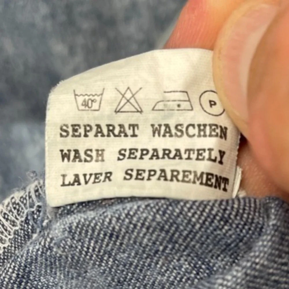 VTG Men's Company Men's Two Toned Denim Shirt XL Blue/Gray‎ Long Sleeve Cotton